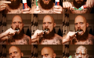 Как чистят зубы настоящие мужчины